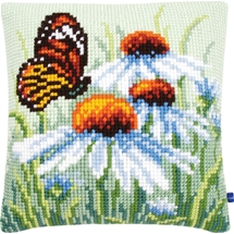 Butterfly & Flowers Cushion