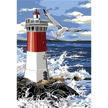 Lighthouse & Waves Diamond Painting