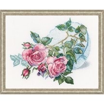 Tender Flower Buds Counted Cross Stitch