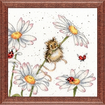 Daisy Mouse 14-Count Cross Stitch Kit
