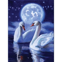 Mystic Swans Diamond Painting