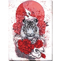 White Tiger Bead Embroidery