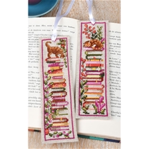Cats & Books Bookmarks Counted Cross Stitch kit