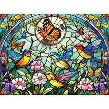 Songbirds and Butterfly 1000 pc Jigsaw Puzzle