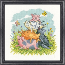 Higgledy Piggedly Cross Stitch Aida Kit