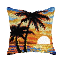 Palm Trees at Sunset Latch Hook Kit