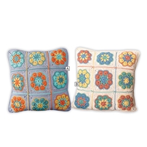 Granny Square Crochet Cushions