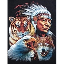 Native American & Animals Diamond Painting