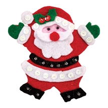 Happy Santa Felt Ornament Kit