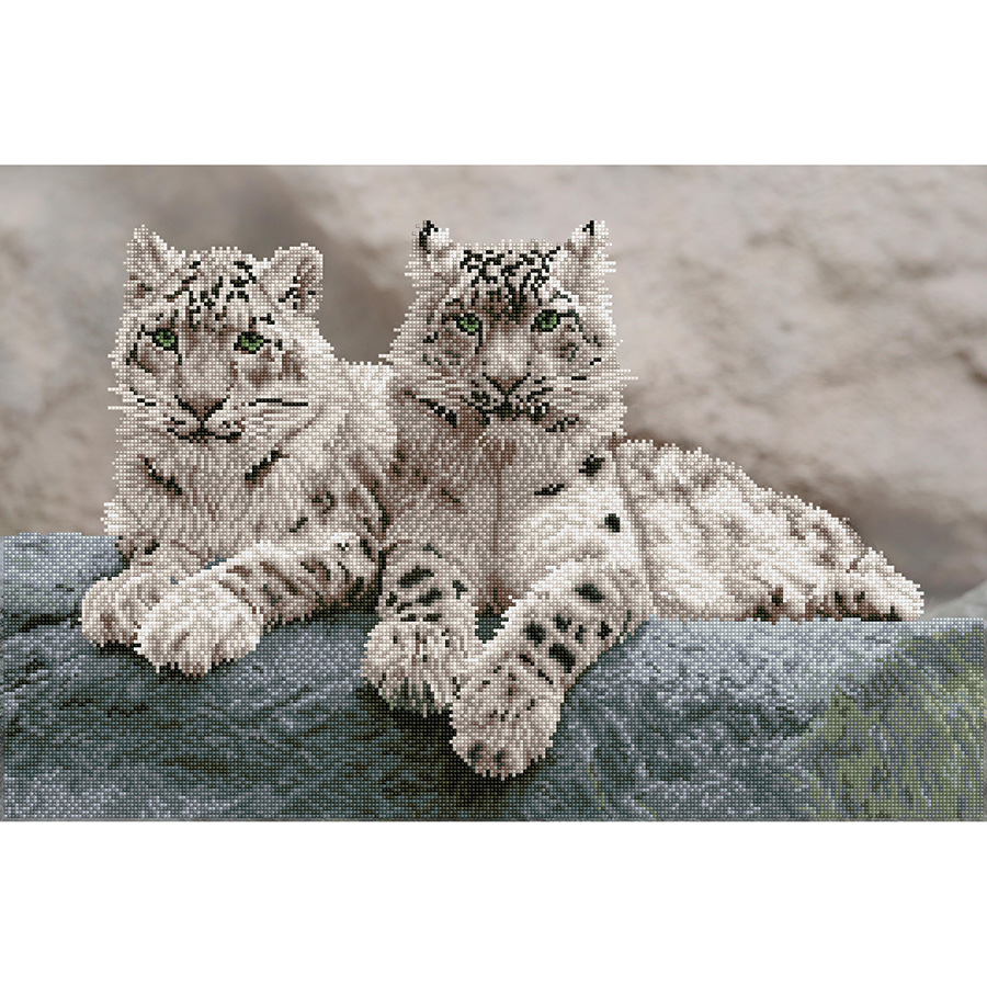 Snow Leopards Diamond Painting - The Fox Collection