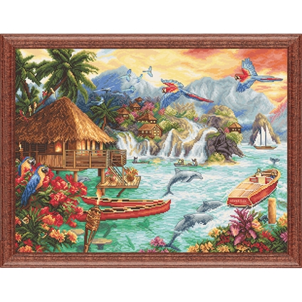 R1063 Riolis Counted Cross stitch kit bird of paradise