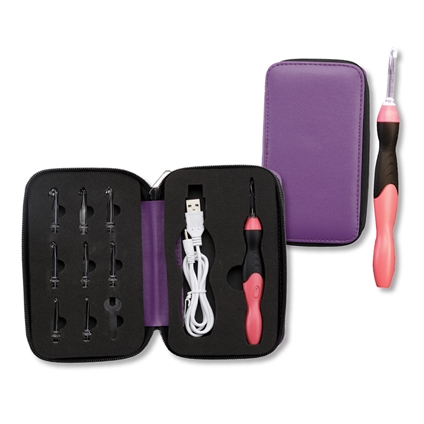 Rechargeable Light-Up Crochet Hook Set - The Fox Collection